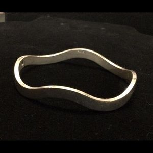 Sterling Silver Hinged Bangle Bracelet